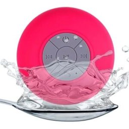 YONIS Enceinte Bluetooth Waterproof Kit Mains Libres Iphone Smartphone Tablette Rose