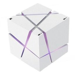 YONIS Mini Enceinte Bluetooth Design Rubik's Cube Avec Commande Vocale Et Lumière Rgb