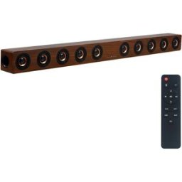 YONIS Barre De Son Bluetooth 40w En Bois Avec Télécommande Support Micro Sd Aux Optique U Disk