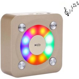 YONIS Enceinte Bluetooth Portable Avec Micro Intégré Lumière Et Carte Tf 10m
