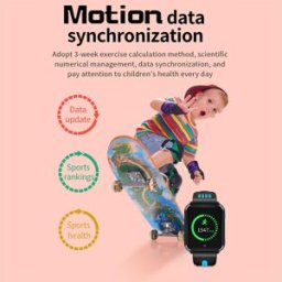 YONIS Montre Téléphone Android Traceur Gps Wifi Rose Blanc