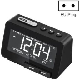 YONIS Réveil Bluetooth 5.0 Enceinte Radio Fm Chargeur Usb Haut-parleur Puissant 5w