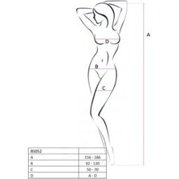 Combinaison Sexy Ouverte effet Guêpière - BS052 Passion