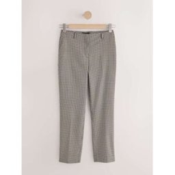 Next Pantalons habillés à motif pied-de-poule naturel FR 52 Regular (EU 50 R)
