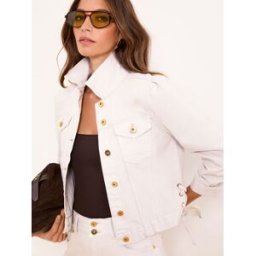 lipsy Veste en jean Lipsy à lacets pâle FR 44 (EU 42)