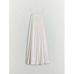 bhoem Robe blanche mi-longue romantique à bretelles BHOEM pâle FR 36 (EU 34)