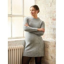 jojomamanbb JoJo Maman Bébé Cable Knit High Neck Maternity Dress Gris M (FR 42-44)
