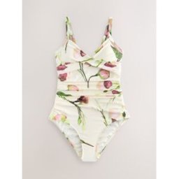 next Maillot de bain gainant et gainant pour le ventre crème FR 50 Tall (EU 48 T)