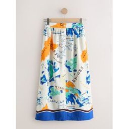 next Jupe Maxi boutonnée sur le devant crème FR 44 Regular (EU 42 R)