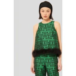 Tara Jarmon - Top Twiggy imprimé vert 42