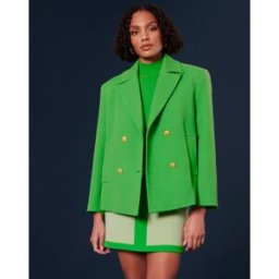 Tara Jarmon - Manteau en double coton vert 40