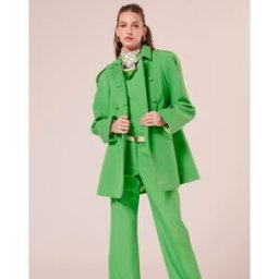 Tara Jarmon - Manteau en double coton vert 36
