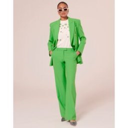 Tara Jarmon - Pantalon en Laine froide mélangée vert 40
