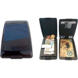 INF Porte-cartes RFID multifonction avec rangement pour pièces et protection électronique des cartes Le noir