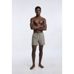 MONOPRIX Short de bain uni en polyester recyclé, séchage rapide XXL