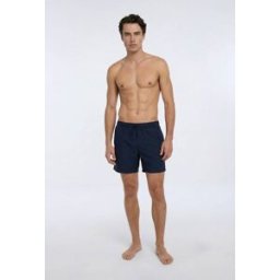 MONOPRIX Short de bain uni en polyester recyclé, séchage rapide S
