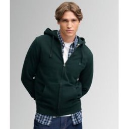 Superdry Homme Sweat à Capuche Zippé Essential SD Co Logo Green Taille: Xxxl