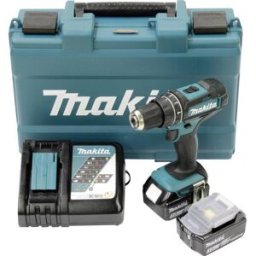 Perceuse-visseuse à percussion sans fil Makita DHP482RFE DHP482RFE 18 V 3.0 Ah Li-Ion + 2 batteries, + chargeur