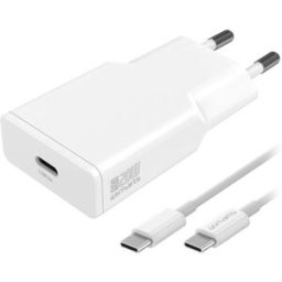 4Smarts Chargeur USB 20 W USB-C® Power Delivery blanc intérieure, pour prise murale GaN, USB Power Delivery (USB-PD)