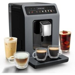 Machine À Café À Grain Krups Evidence Hot & Cold Ea898gf0 Gris Anthracite