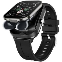 YONIS Montre Connectée 2 En 1 Écouteurs Bluetooth Nfc Écran 2.01 Pouces