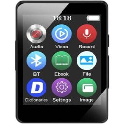 YONIS Lecteur Mp3 Bluetooth 5.0 Hd 16gb Son Haute Fidélité Portable Noir