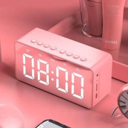 YONIS Enceinte Bluetooth Multifonction Réveil Led Stéréo Hd Appels Mains-libres