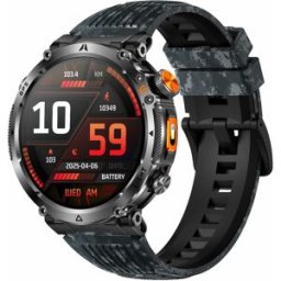YONIS Montre Connectée Gps Sportive 1,7 Pouce Appels Bluetooth Boussole Torche Led