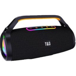 YONIS Enceinte Bluetooth Portable Sans Fil Avec Microphones Et Lumières Led