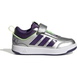 Adidas Baskets Tensaur Sport 3.0 Girls Kids Silver Metallic / Violet / Ftwr White EU 34 Garçon,Fille