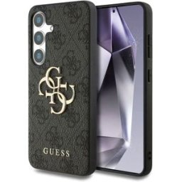 Guess Coque De Téléphone Pu 4g Metal Logo Samsung Galaxy S25 Grey One Size unisex