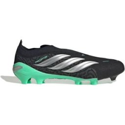 Adidas Chaussures De Football Predator League Laceless Fg Core Black / Silver Metallic / Pulse Mint EU 42 Homme,Femme