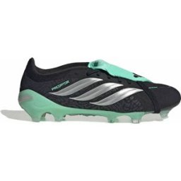 Adidas Chaussures De Football Predator Pro Fold-over Tongue Fg Core Black / Silver Metallic / Pulse Mint EU 42 2/3 Homme,Femme