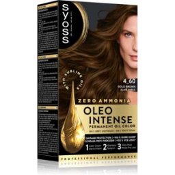 Syoss Oleo Intense coloration cheveux permanente à l'huile teinte 4_60 Gold Brown 1 pcs