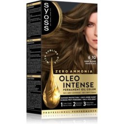 Syoss Oleo Intense coloration cheveux permanente à l'huile teinte 6_10 Dark Blond 1 pcs