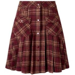Joe Browns Joe Browns Checked Pleated Mini Skirt With Pockets rouge FR 40 (EU 38)