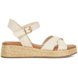 dunelondon Dune London Leather Littleton Cross Strap Rope Flatform Sandals crème EU 37 (UK 4)
