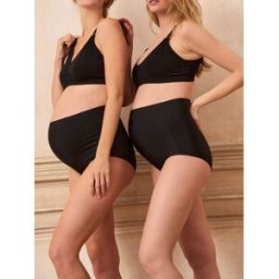 Seraphine Caleçons de Grossesse Seraphine Invisible Over Bump (lot de 2) Noir L (FR 46-48)
