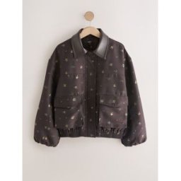 Next Blouson matelassé Fleuri ditsy Brun XS (FR 34-36)