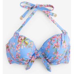 tedbaker Haut de bikini bleu fleuri plongeant à armatures B by Ted Baker bleu 85 I