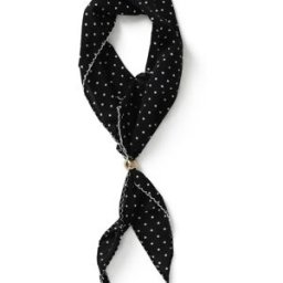 Aela Foulard Aela à pois et perles réglables noir Noir Un an