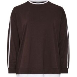Yours Curve Yours Curve Side Stripe 2-In-1 Jumper Brun FR 46 (EU 44)