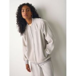 adidas originals adidas Originals Oversize Denim Track Top Jacket Gris FR 46-48 (EU 44-46)