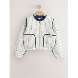 next Veste matelassée Résistant à la douche brodée crème M (FR 42-44)