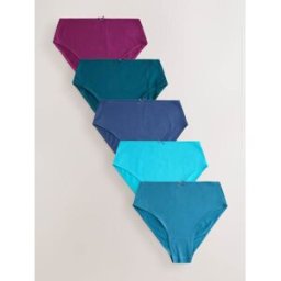 Next Lot de 5 slips en coton mélangé violet FR 52 (EU 50)