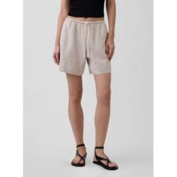 gap Gap Linen Blend Shorts Brun XS (FR 36)
