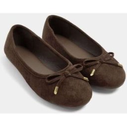 Yours Curve Yours Curve Woven Ballerina Pumps Brun EU 38 (UK 5)