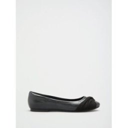 Friends Like These Friends Like These Twist Detail Round Toe Chaussures plaques Ballerine Escarpins Chaussures Noir EU 41 (UK 8 W)