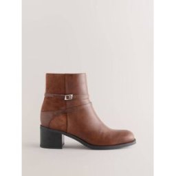 Next Bottes à talons carrés Forever Comfort Brun EU 40 (UK 6.5 W)