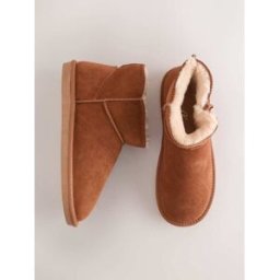 Next Chaussons chaussons en daim doublés de fausse fourrure Brun EU 41 (UK 7)